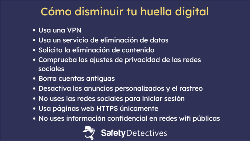 10 formas de reducir tu huella digital