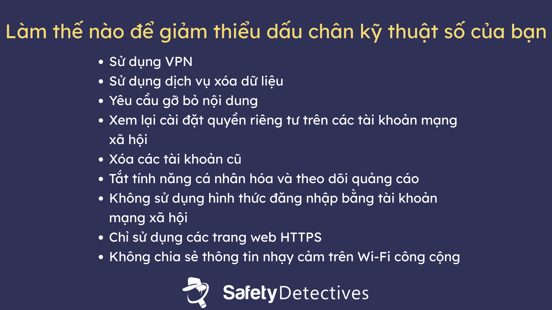 10 cách để giảm thiểu dấu chân kỹ thuật số của bạn