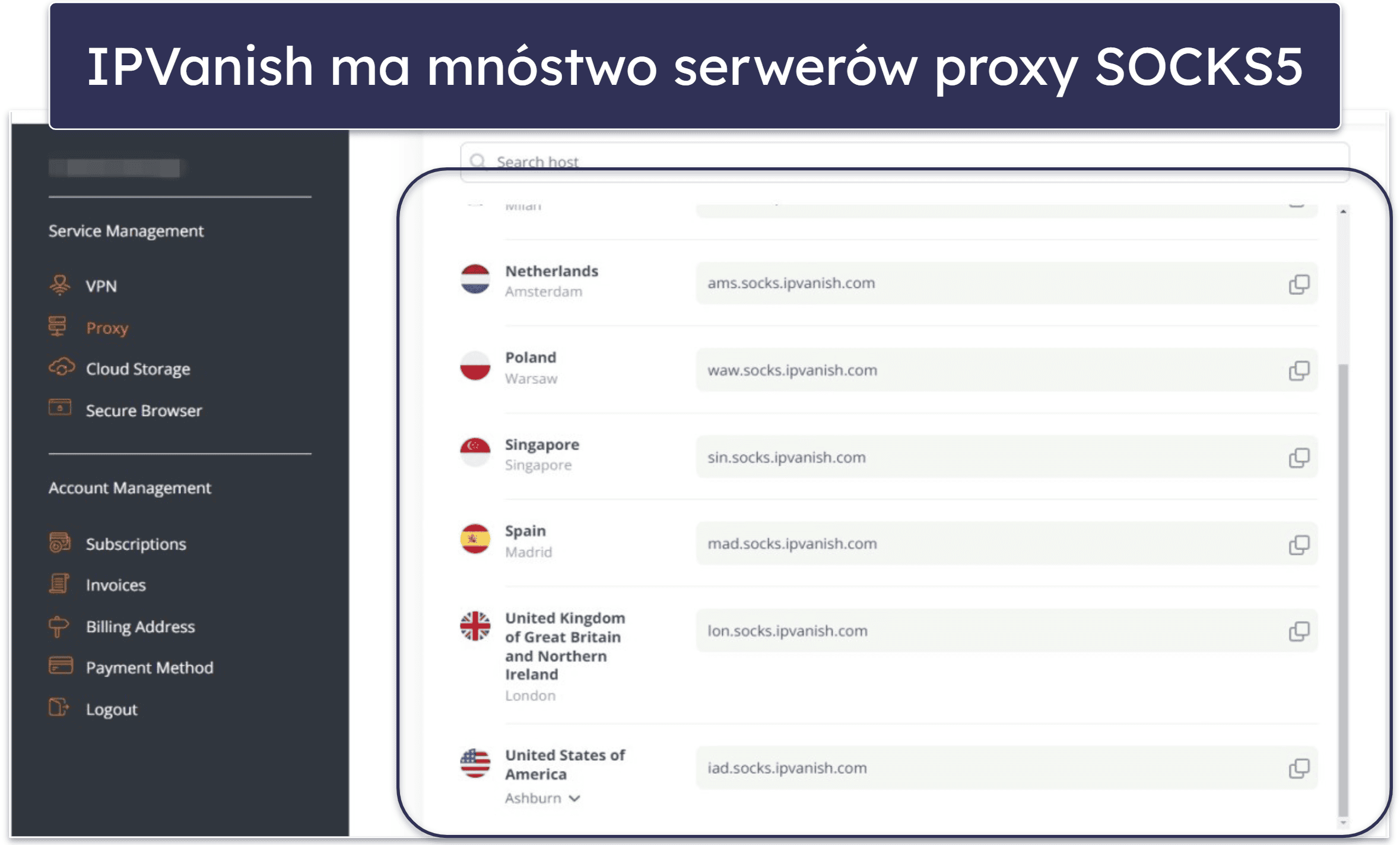 7. IPVanish: Dobry do torrentowania