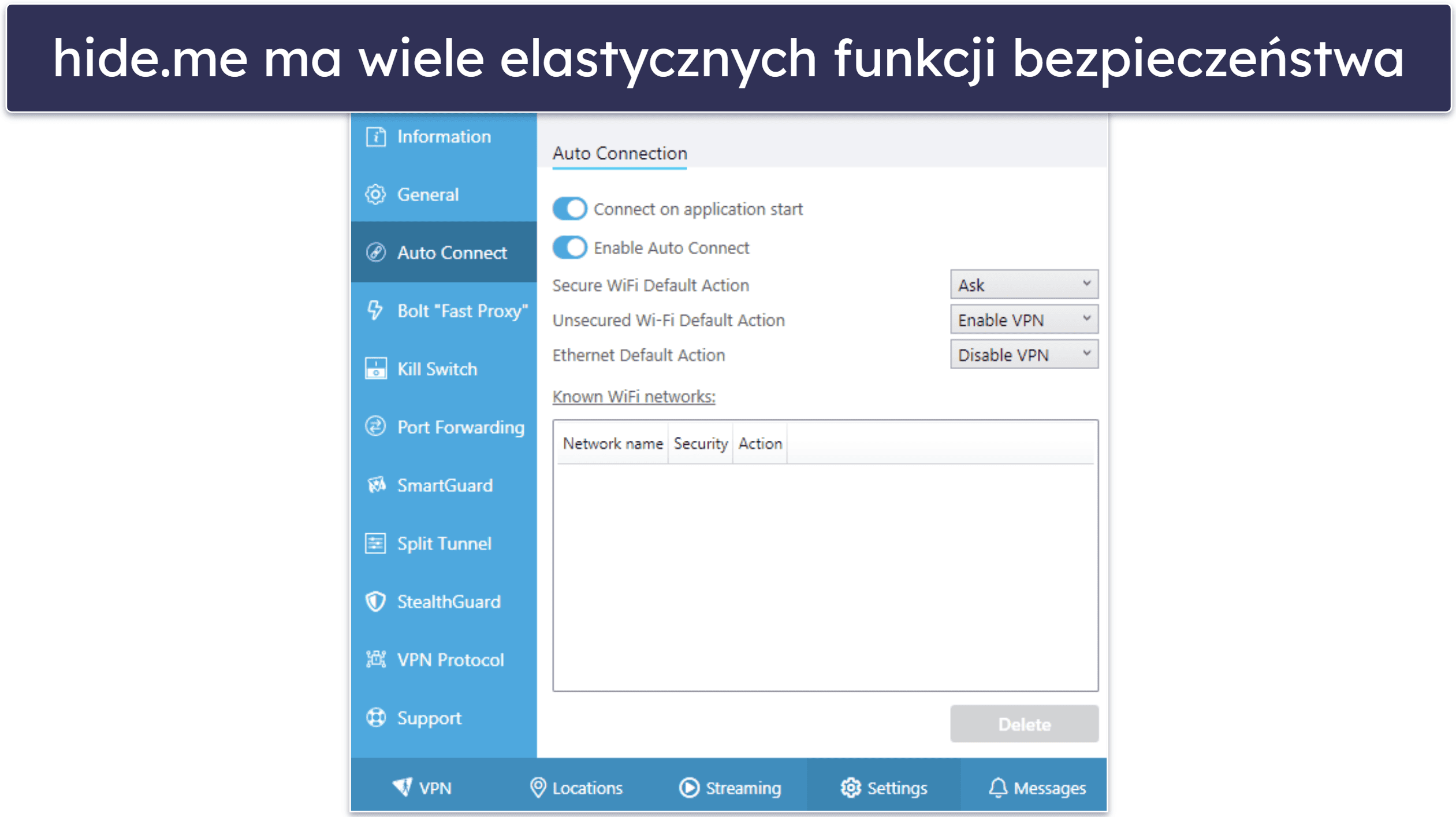 10. hide.me: Świetne dodatki i dobry do streamingu