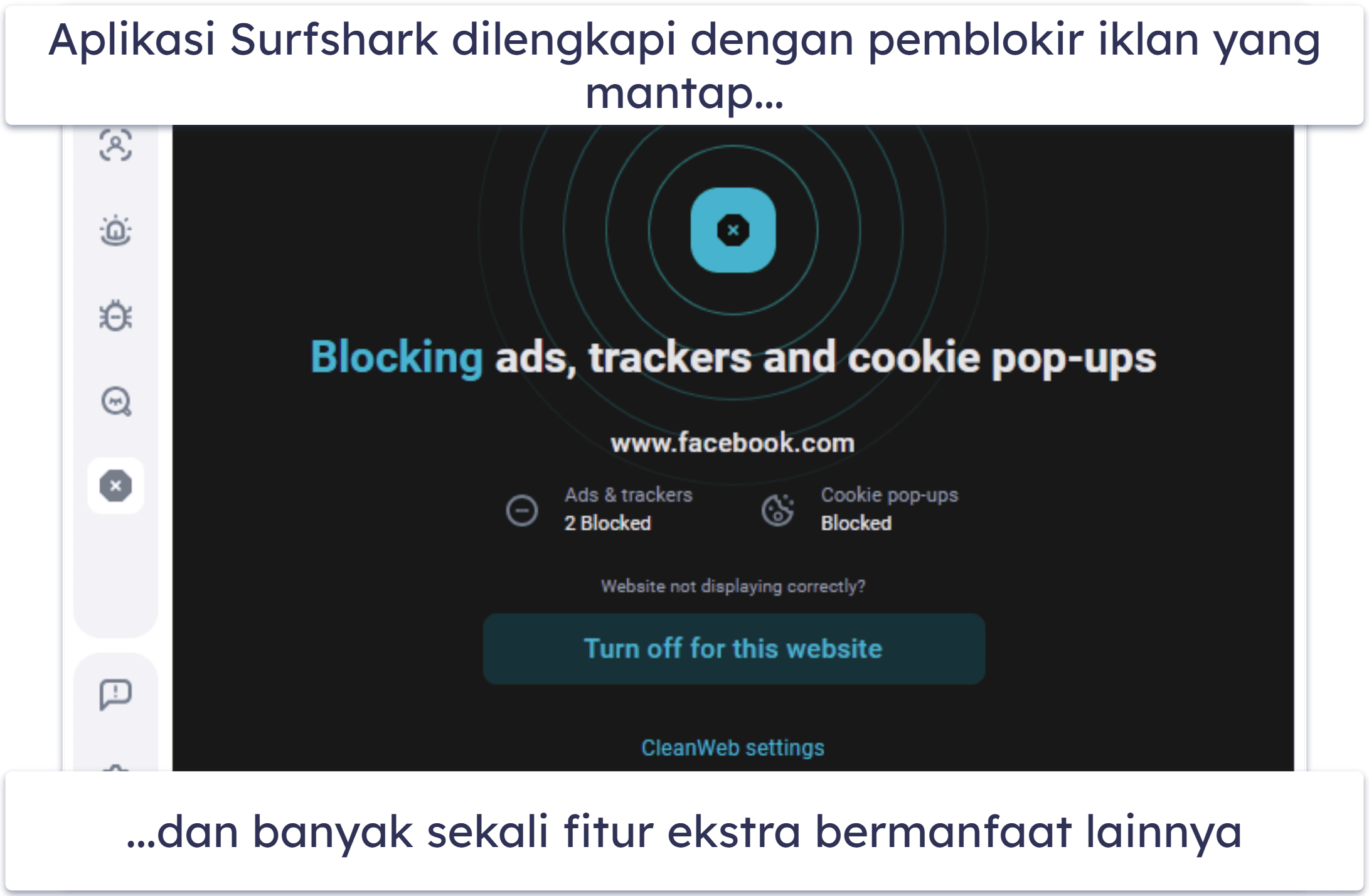 🥉3. Surfshark: VPN Ramah Pengguna Terbaik dengan Aplikasi Kaya Fitur