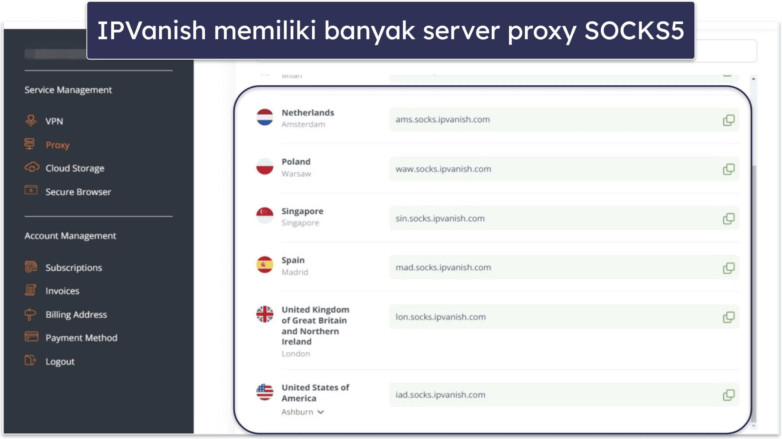 7. IPVanish: Bagus untuk Torrent