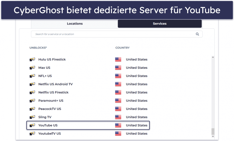 🥉3. CyberGhost VPN: dedizierte Streaming-Server + Automation