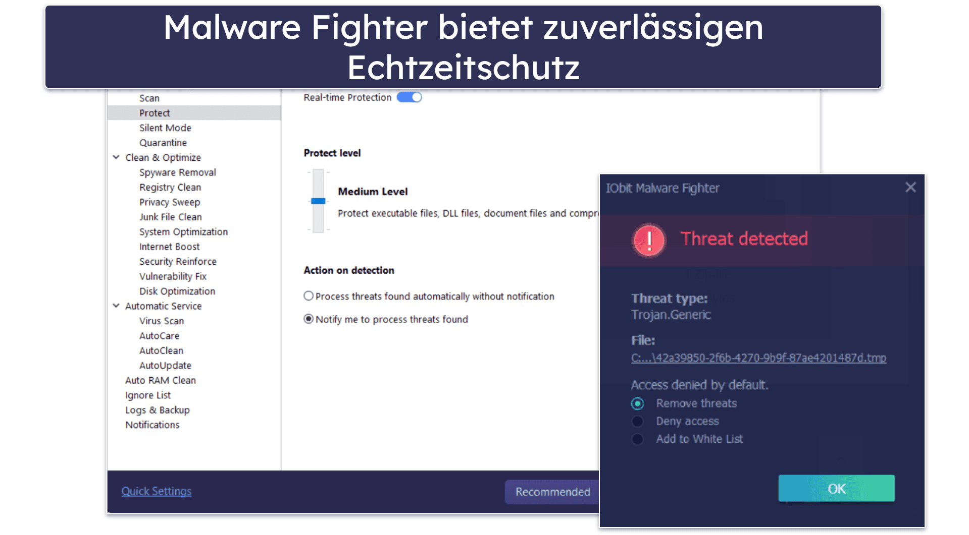 IObit Sicherheitsfunktionen — Anständiger Malware-Scanner &amp; Optimierungstools (Das war’s schon)