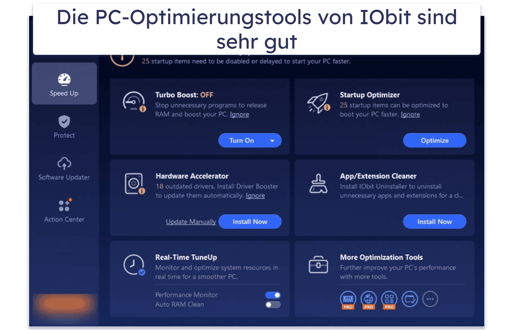 IObit Sicherheitsfunktionen — Anständiger Malware-Scanner &amp; Optimierungstools (Das war’s schon)