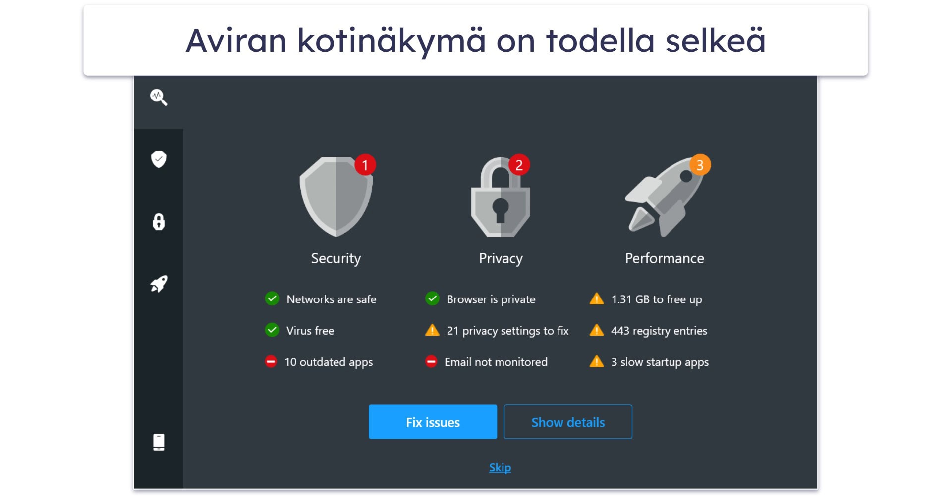 8. Avira Prime: Paras järjestelmän optimointiin