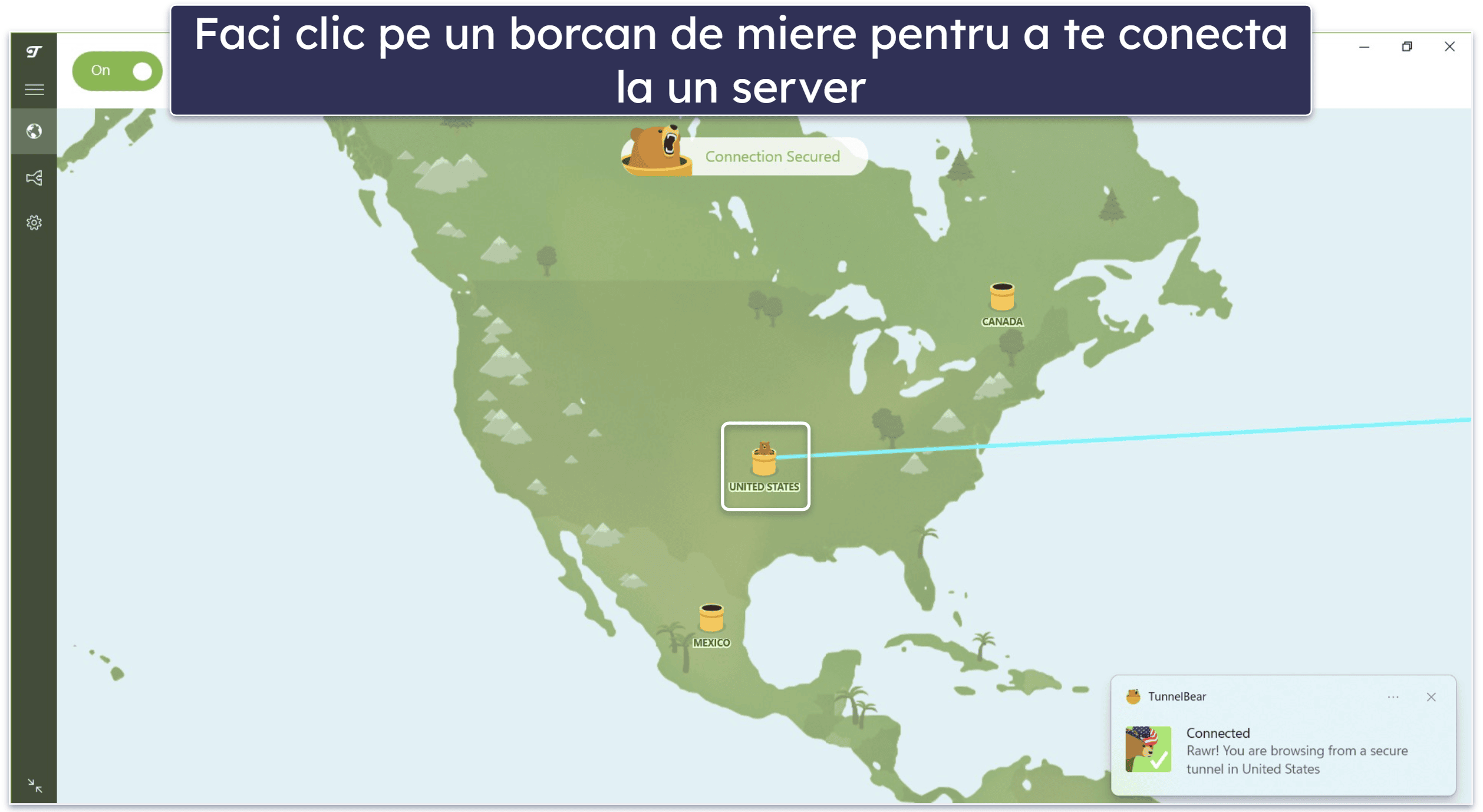 10. TunnelBear: Ușor de utilizat și distractiv