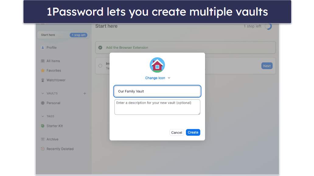 🥈2. 1Password — Feature-Rich With Intuitive Offline Mode