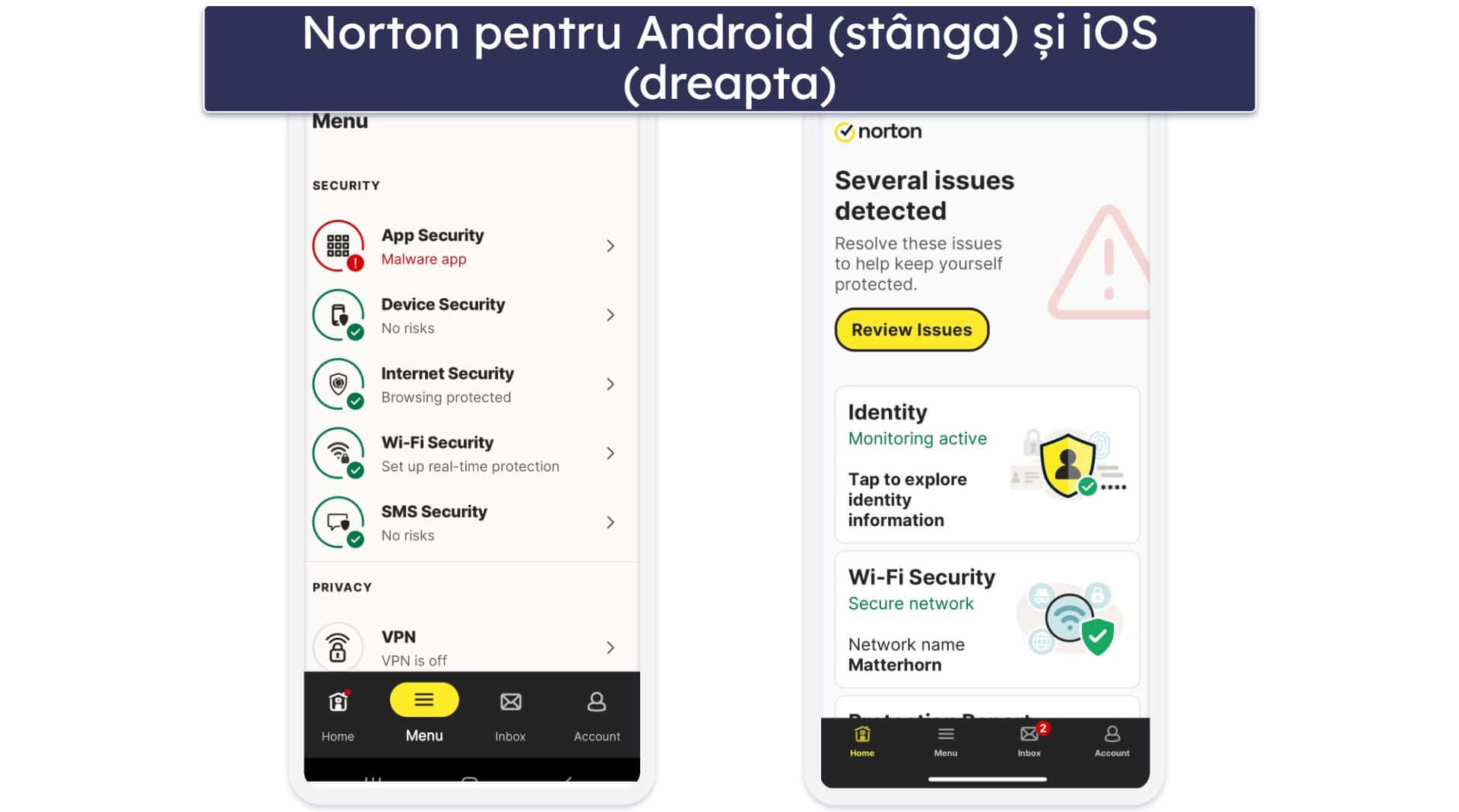 🥇1. Norton 360: Cel mai bun antivirus pentru Windows, Android și iOS