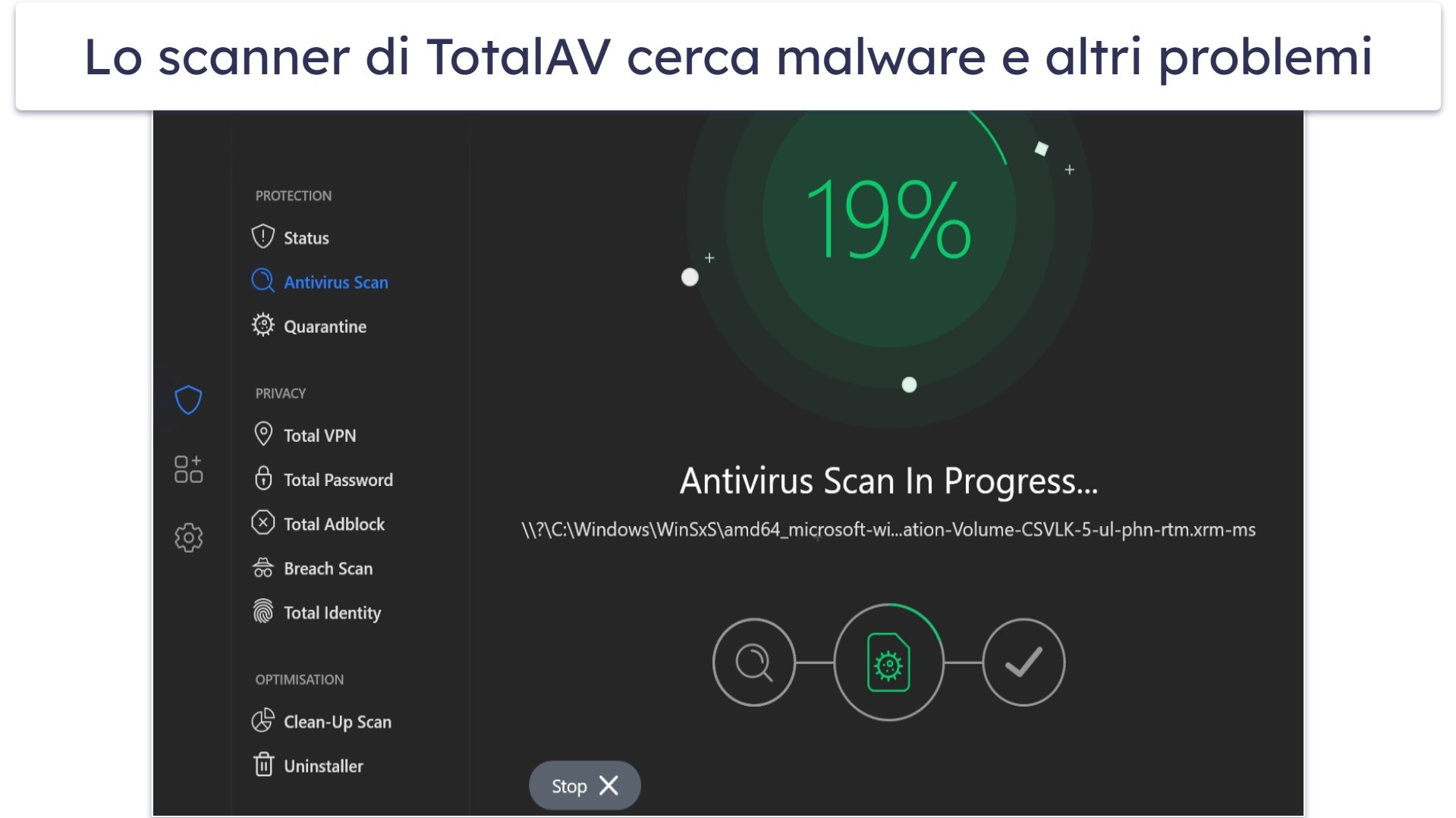 🥈2. TotalAV: il migliore in termini di facilità d’uso (per principianti)