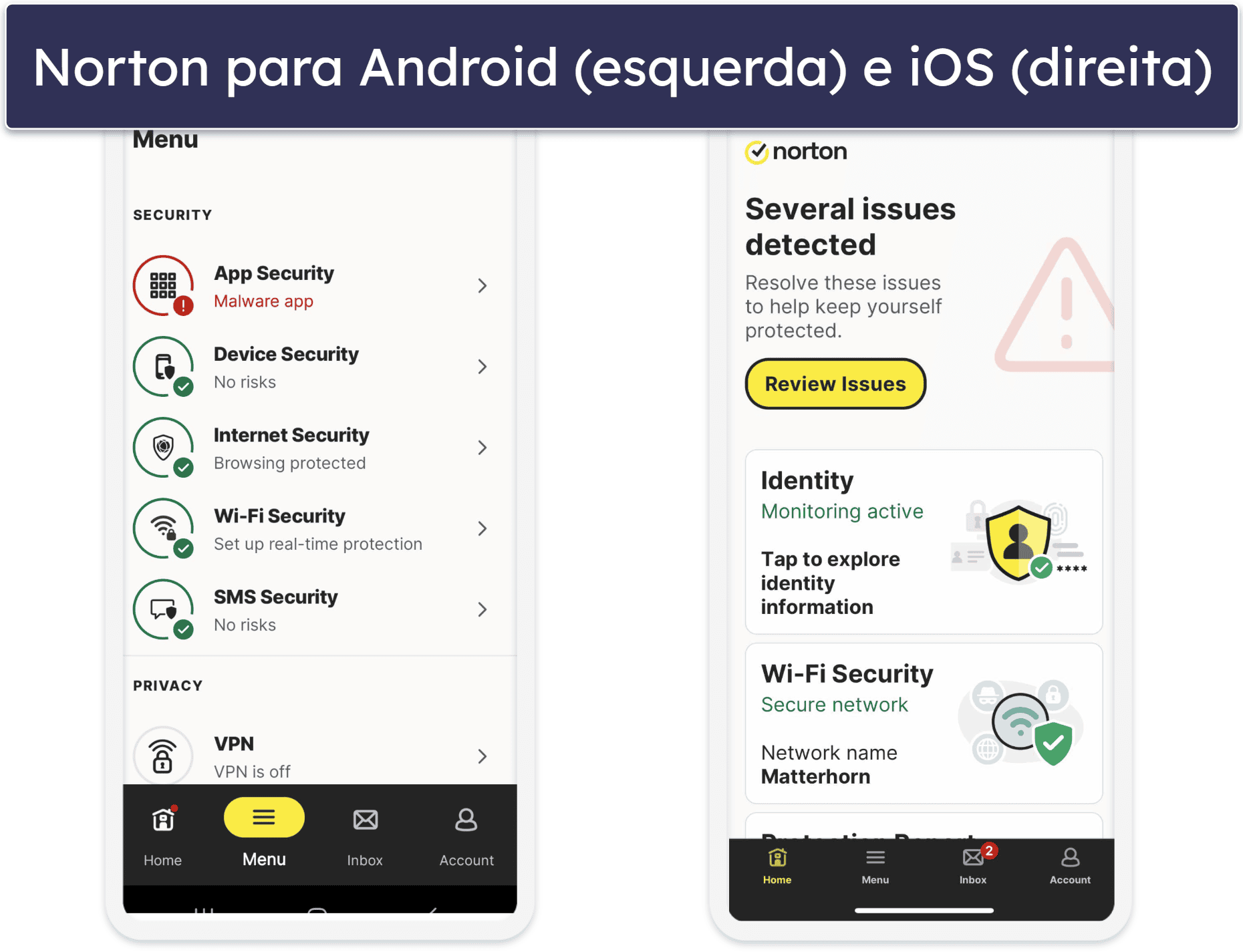 🥇1. Norton 360: Melhor antivírus para Windows, Android e iOS