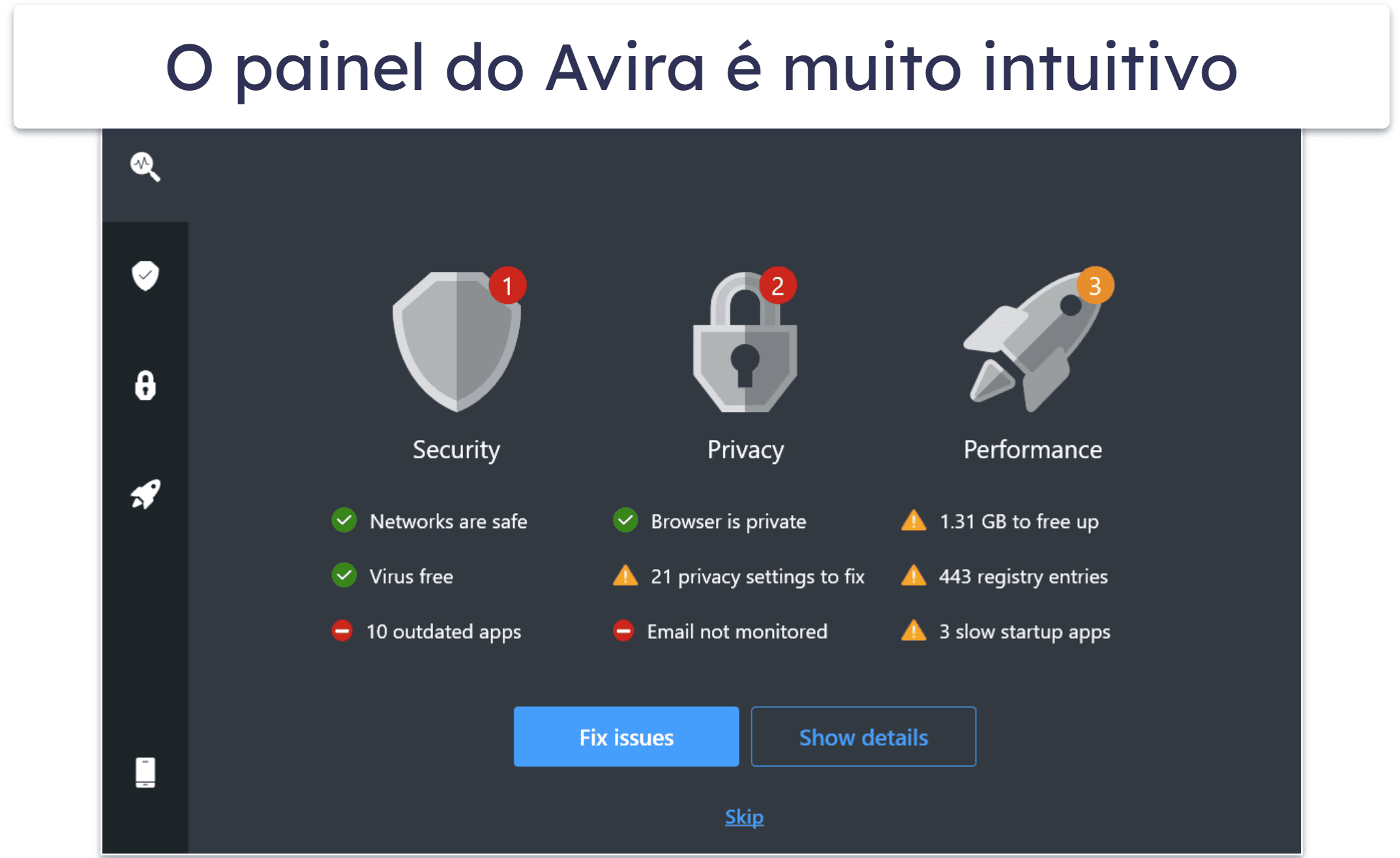 8. Avira Prime: Ideal para otimização do sistema