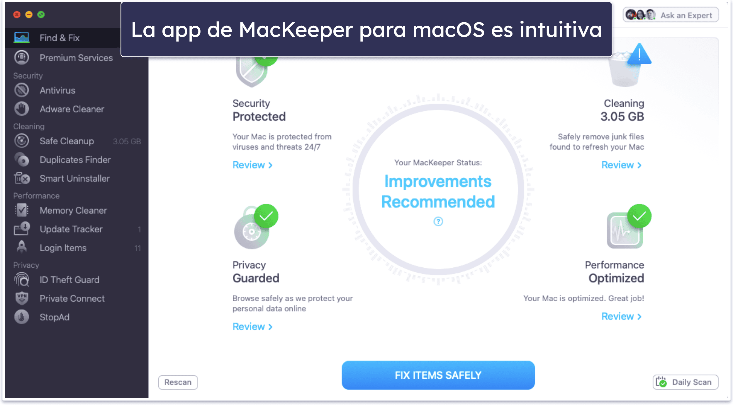 Bonus: MacKeeper: Un antivirus para Mac intuitivo y repleto de funciones