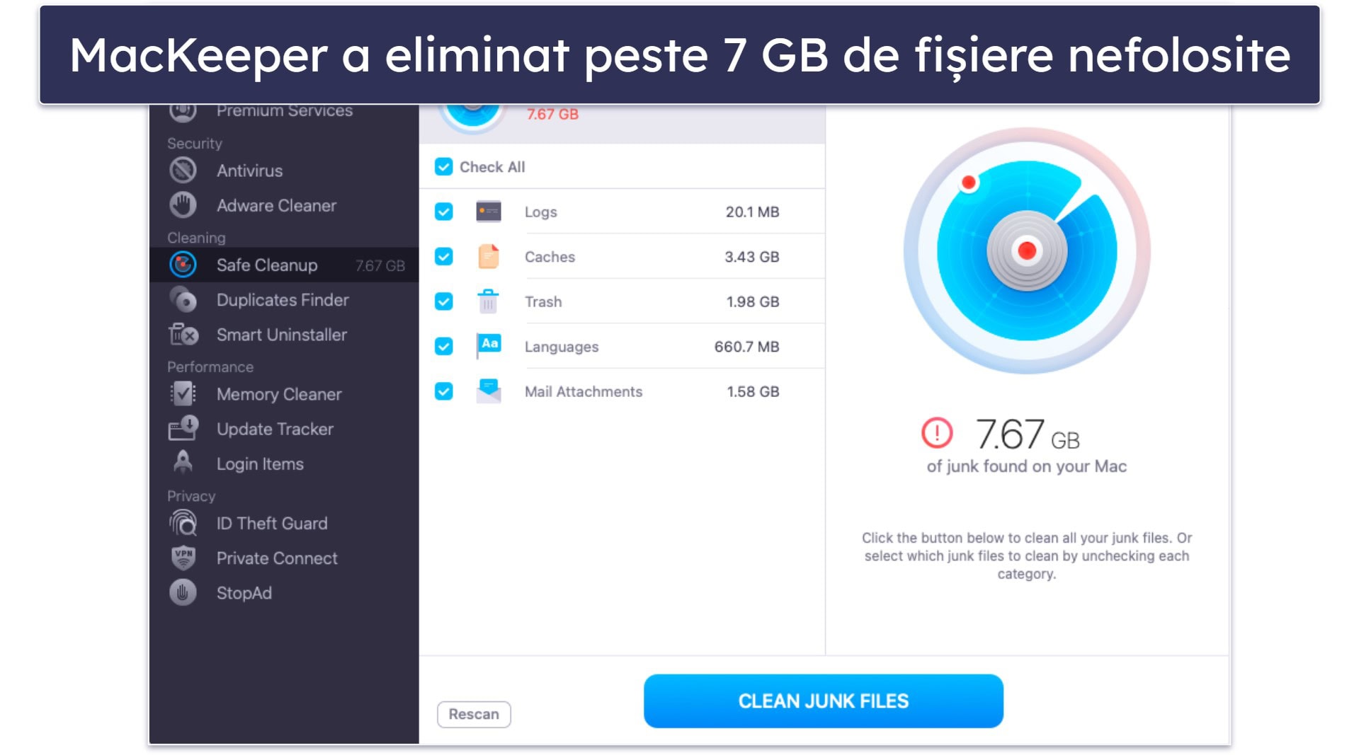 Bonus. MacKeeper: Antivirus intuitiv și bogat în funcții pentru Mac