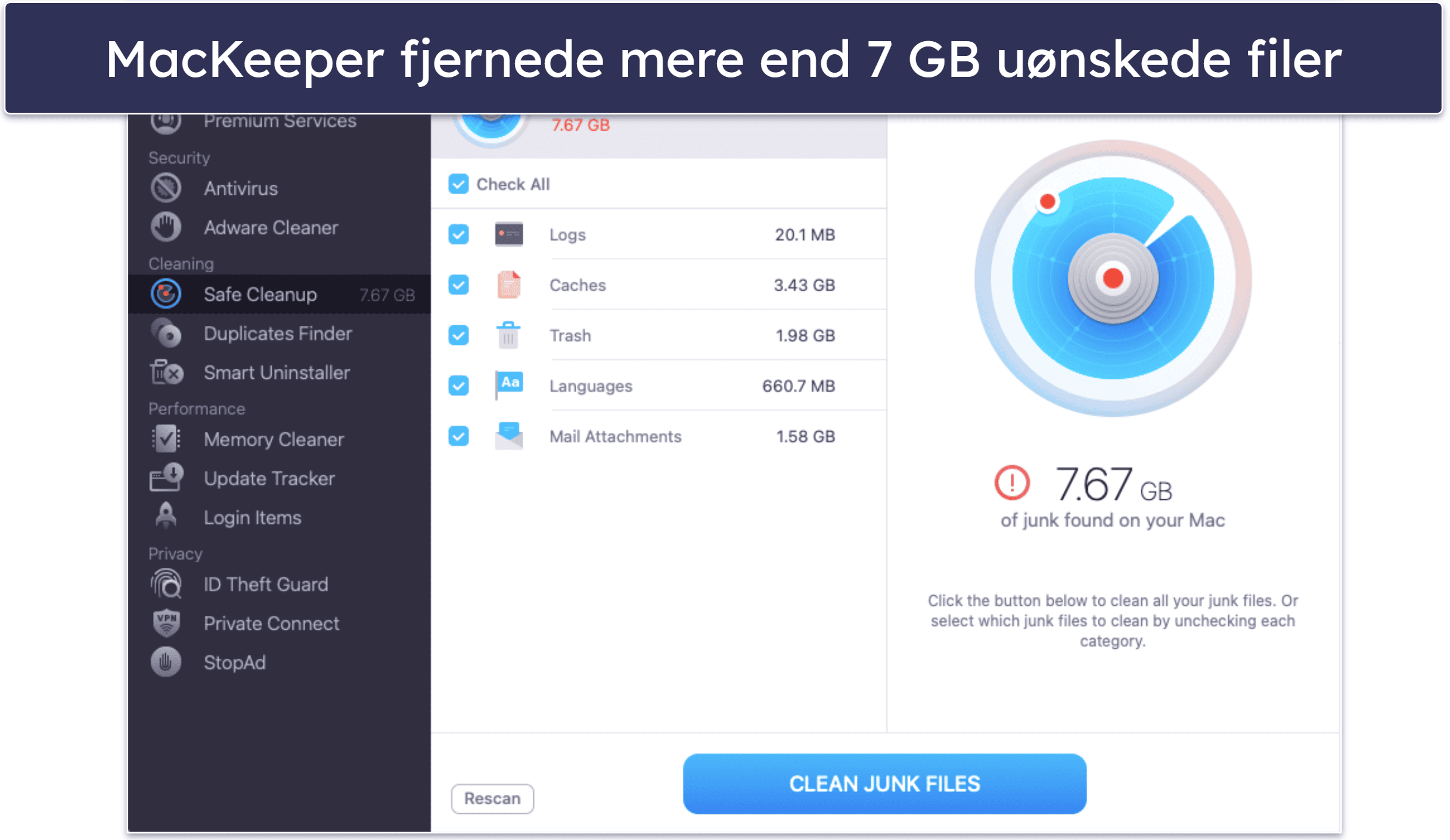 Bonus. MacKeeper: Intuitivt og funktionsrigt antivirusprogram til Mac