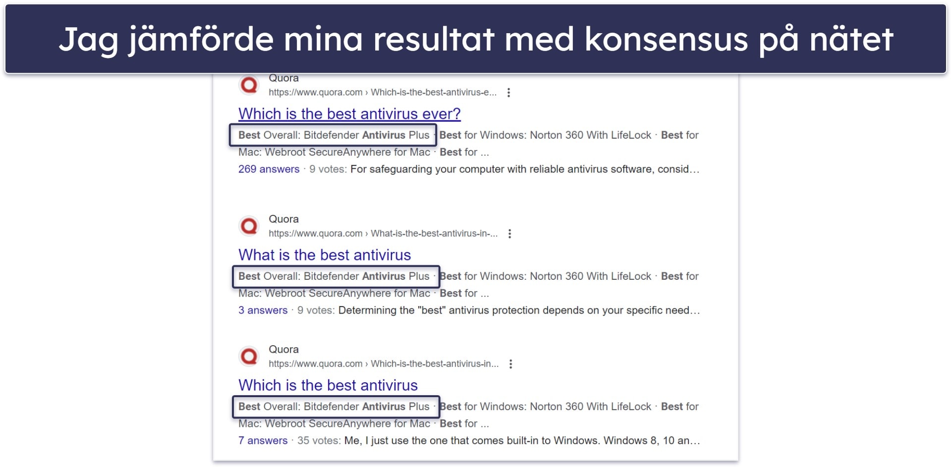 Testmetodik: Jämförelse- och rangordningskriterier