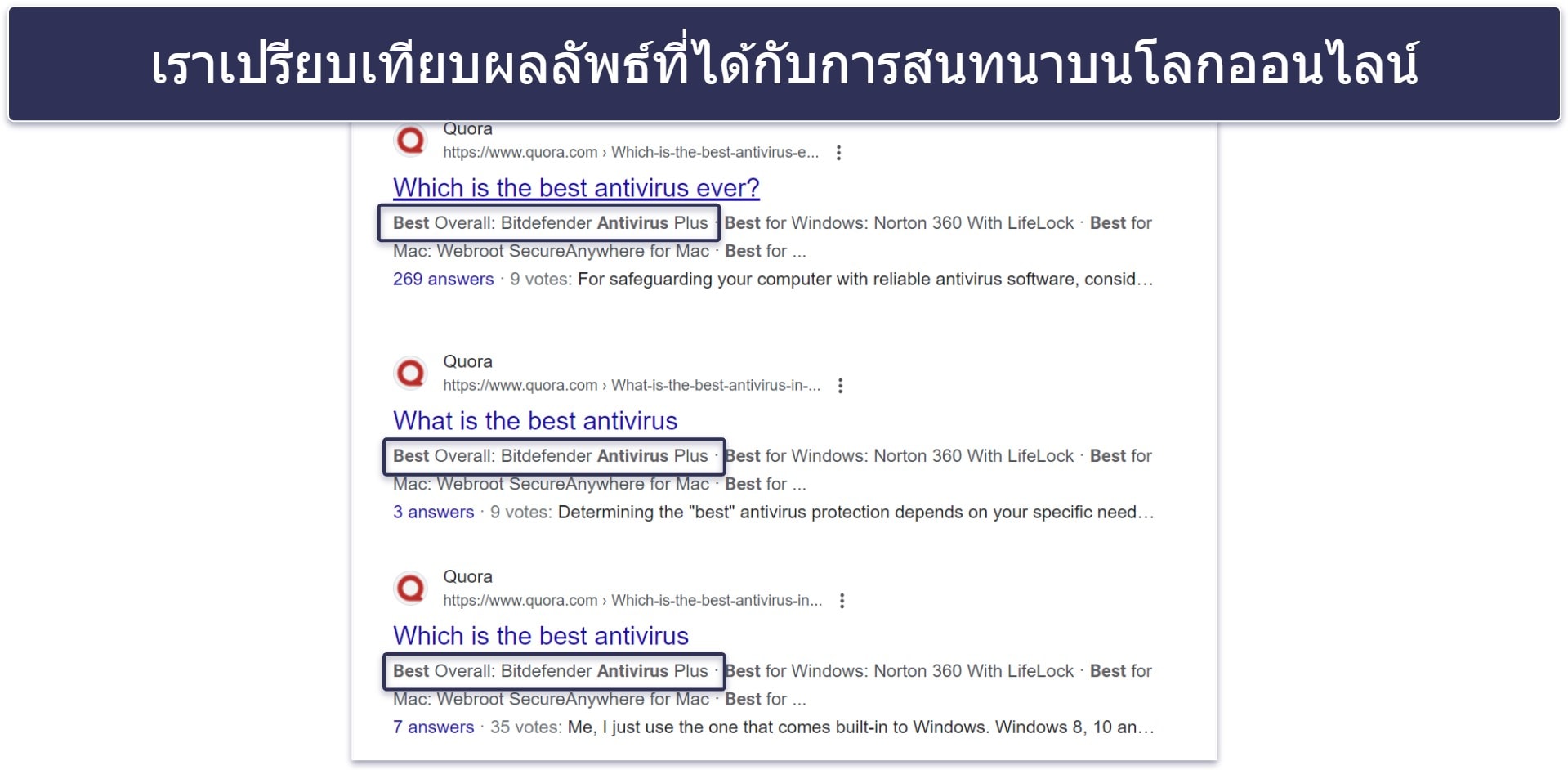 วิธีการทดสอบ: เกณฑ์ในการเปรียบเทียบและจัดอันดับ