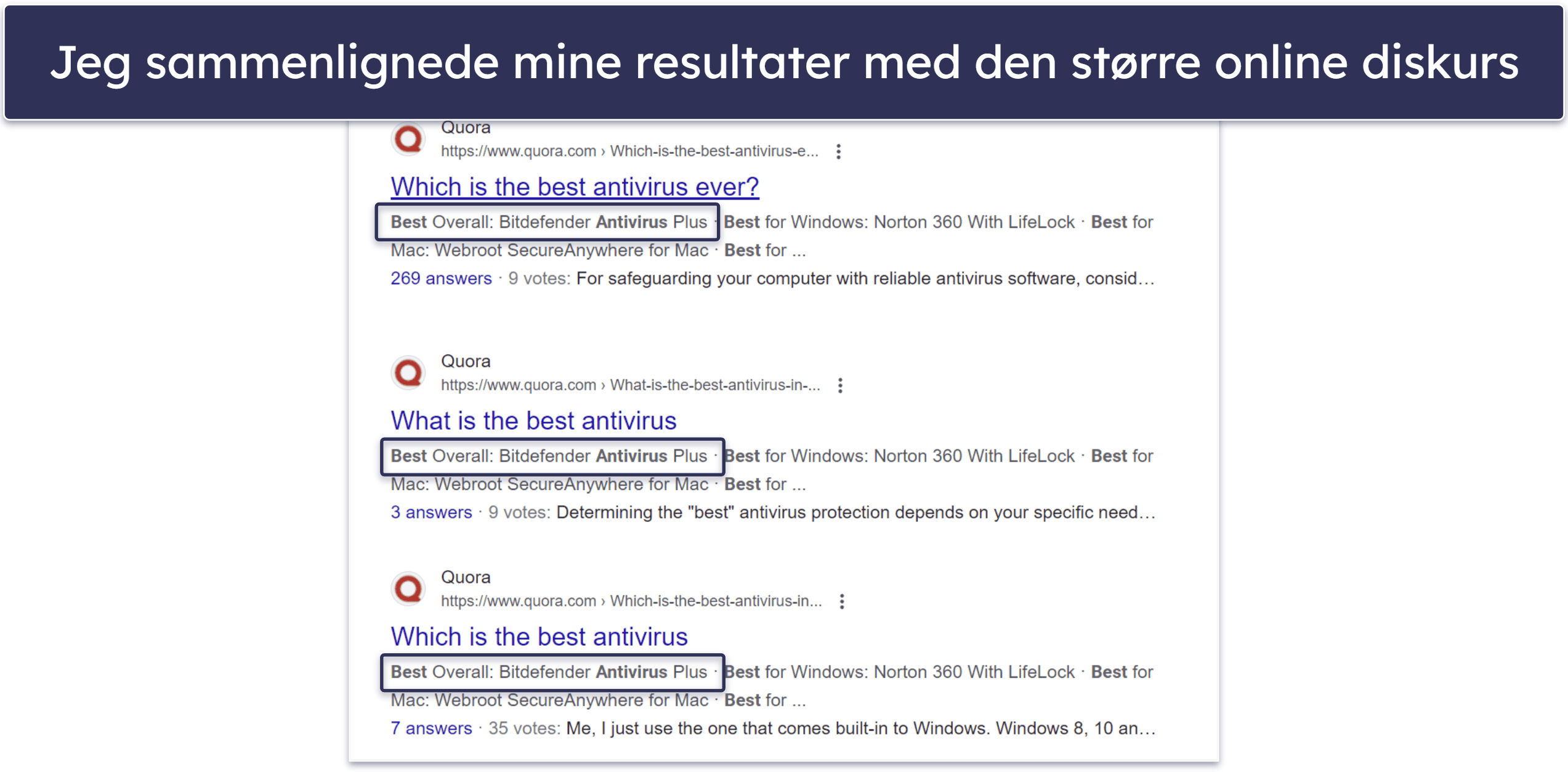 Testmetodologi: Sammenlignings- og rangeringskriterier