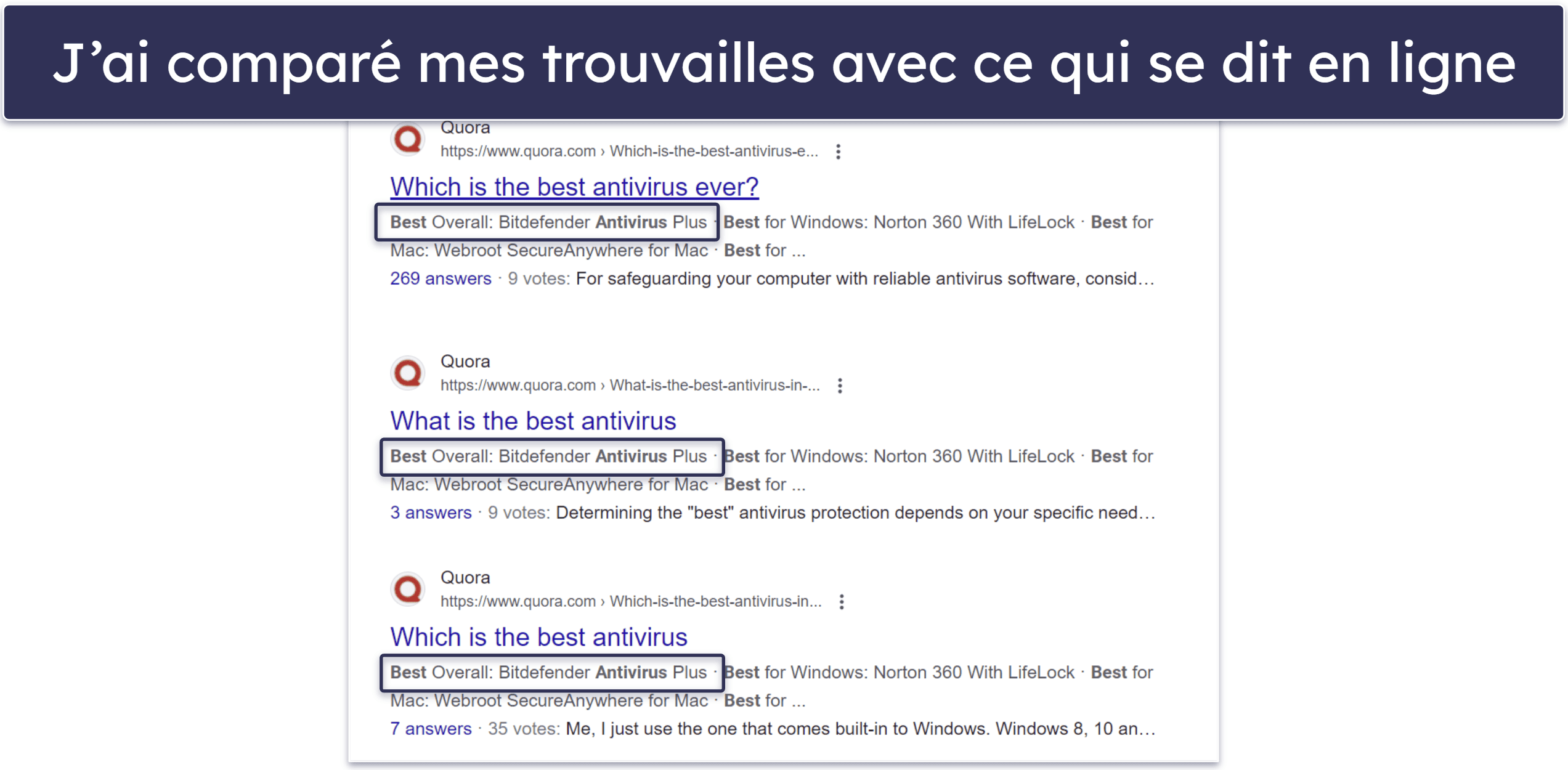 Méthodologie de test : critères de comparaison et de classement