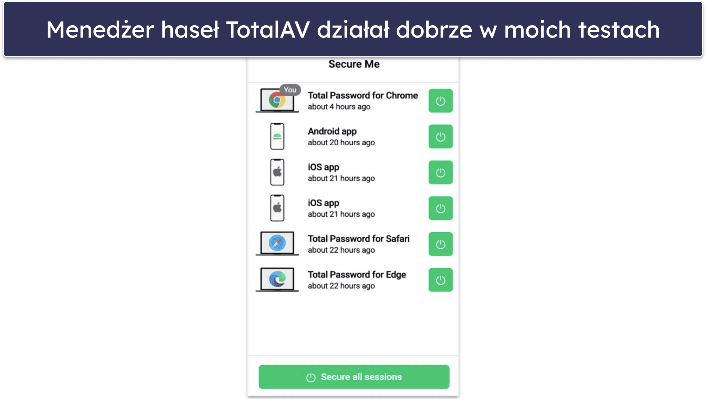 🥈2. TotalAV: Najlepszy pod względem łatwości obsługi (bardzo przyjazny dla początkujących)