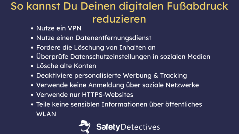 10 Wege, Deinen digitalen Fußabdruck zu verkleinern