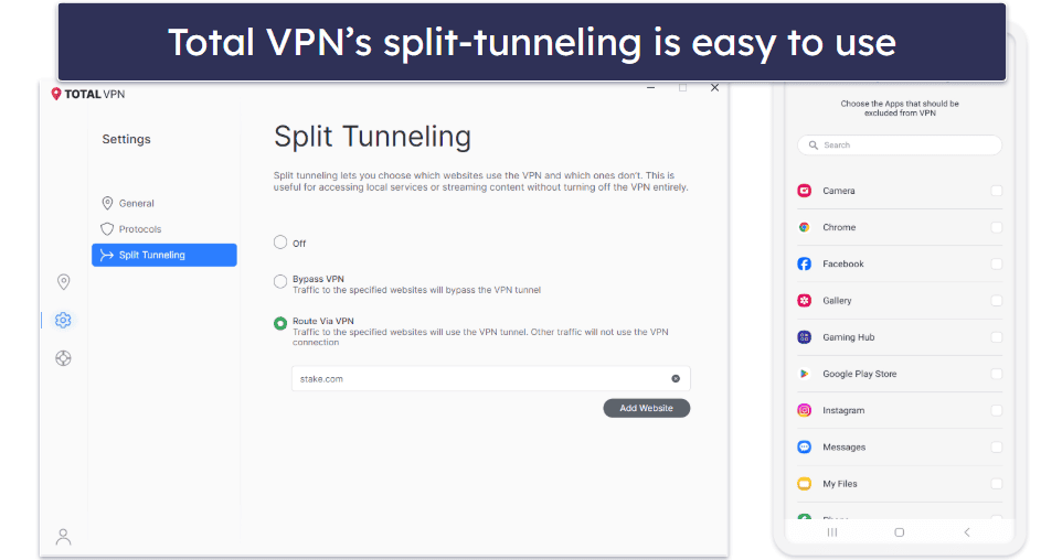 Total VPN Features — Decent Features in an Intuitive Interface