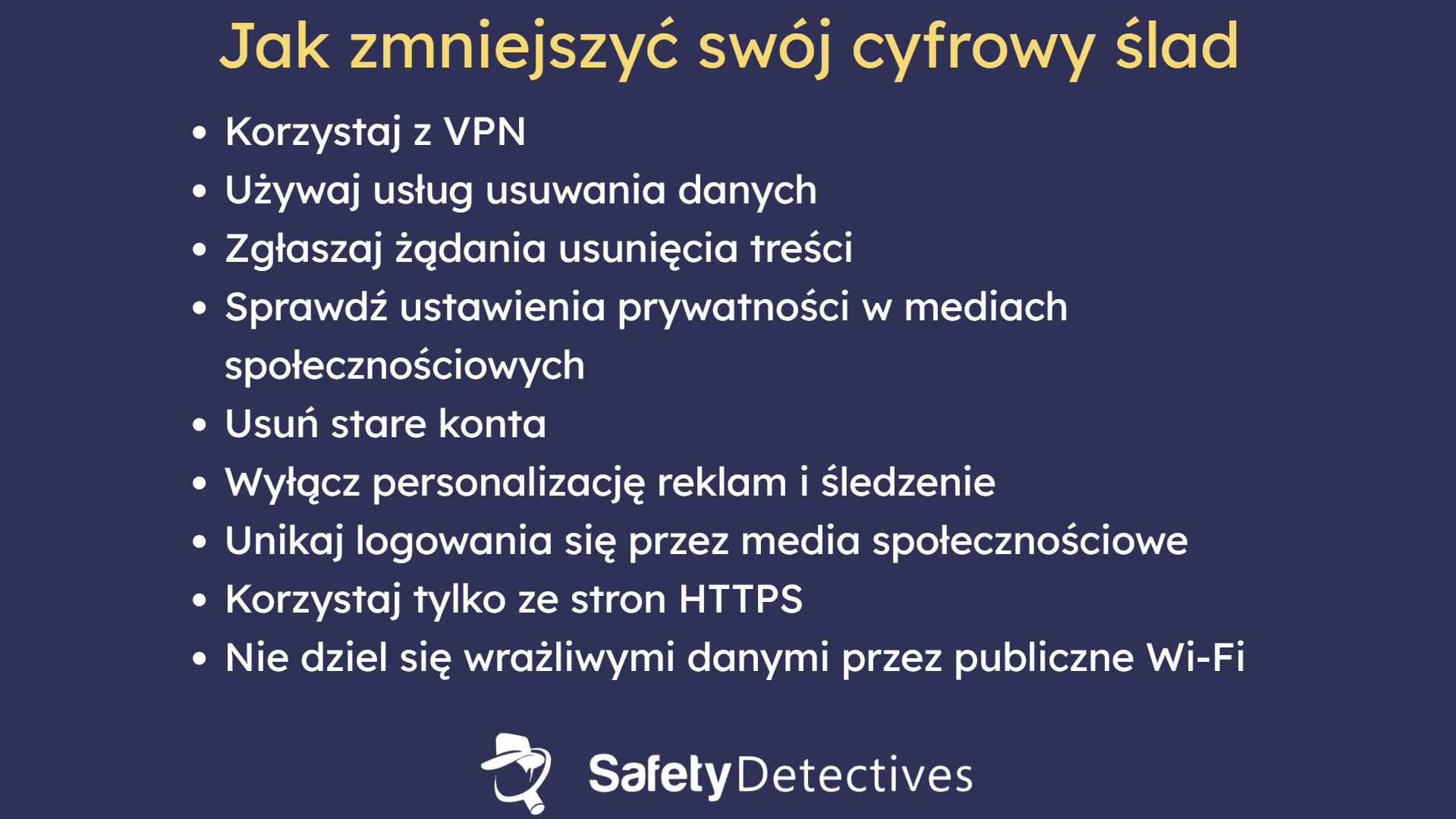 10 sposobów na zmniejszenie swojego cyfrowego śladu