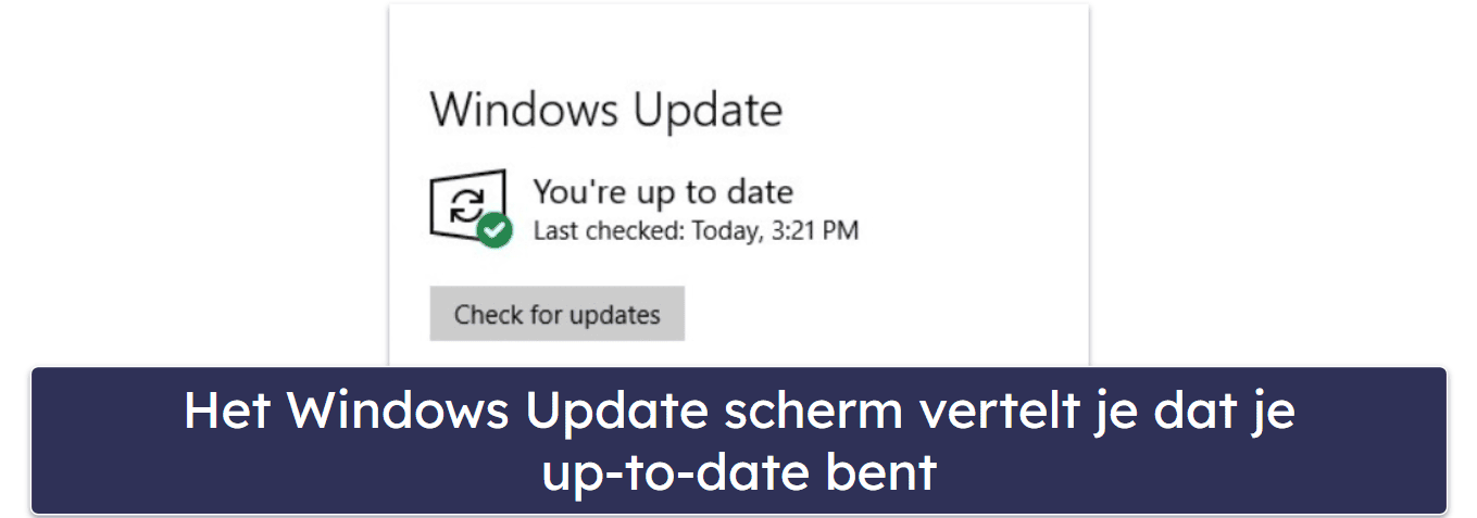 Hoe een Windows 10 update uitvoeren