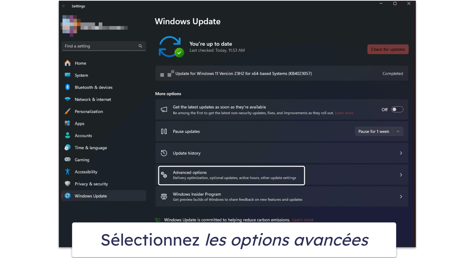 Comment mettre à jour Windows 11