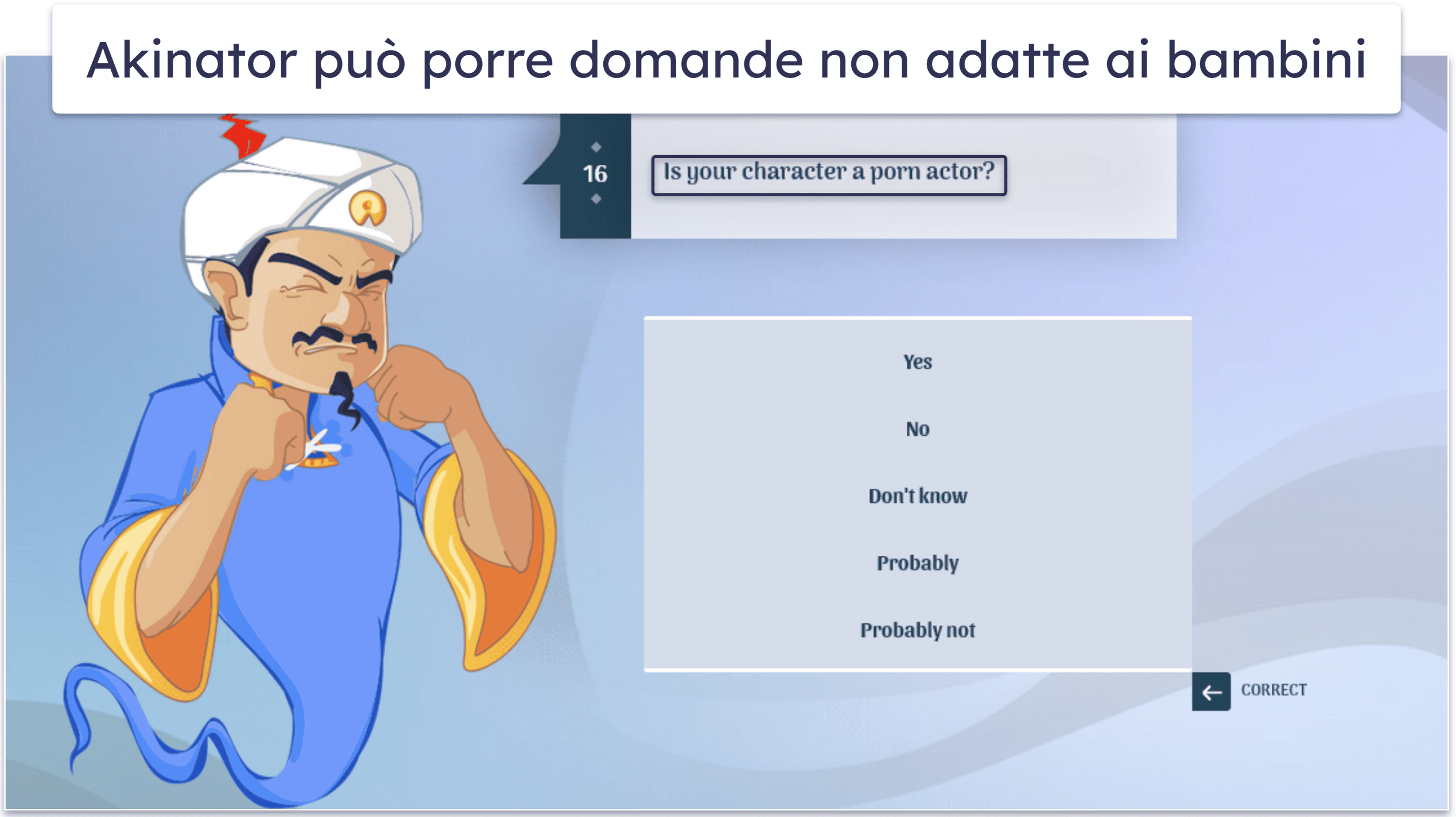 Quali sono i rischi di Akinator?