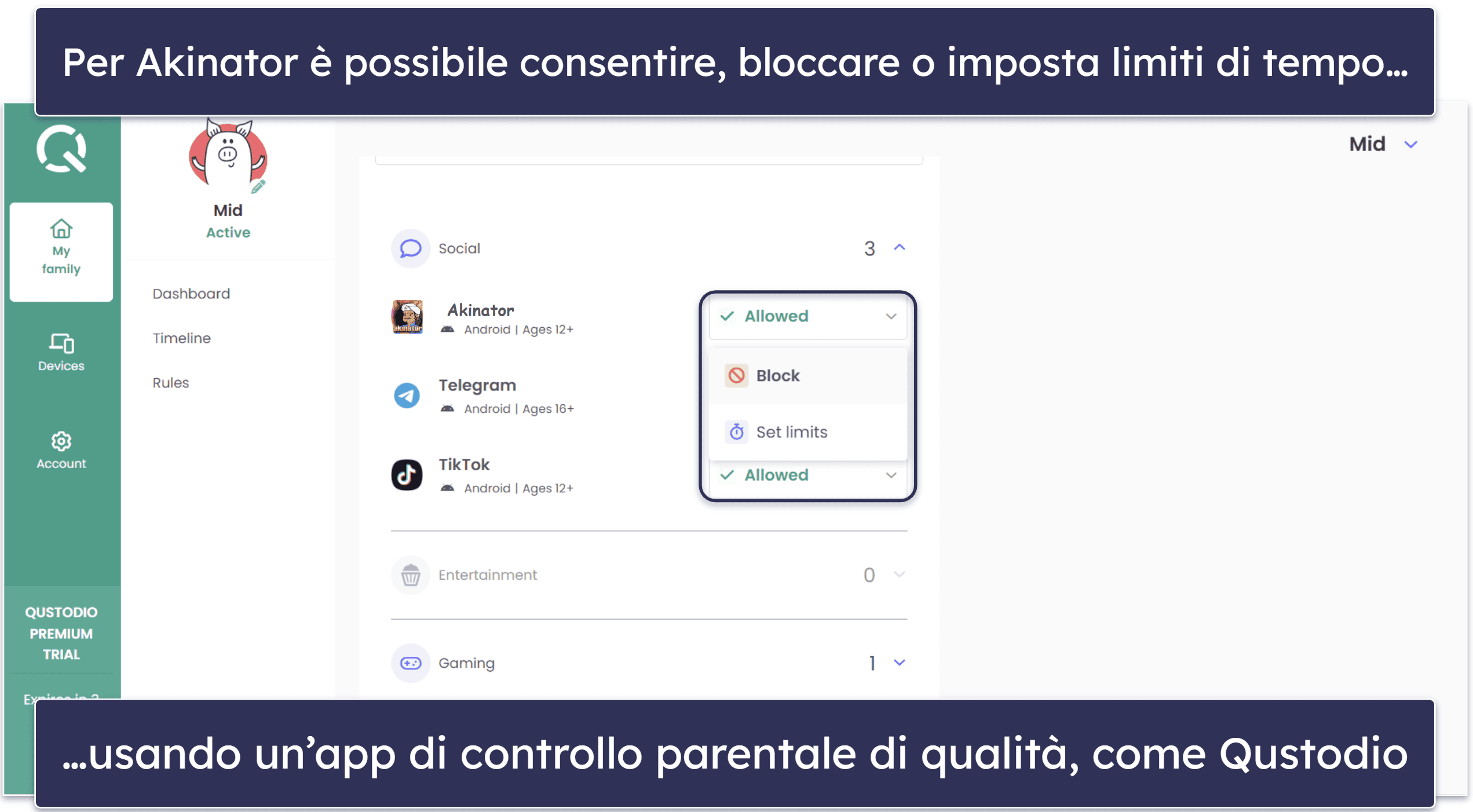 Come proteggere i tuoi figli su Akinator