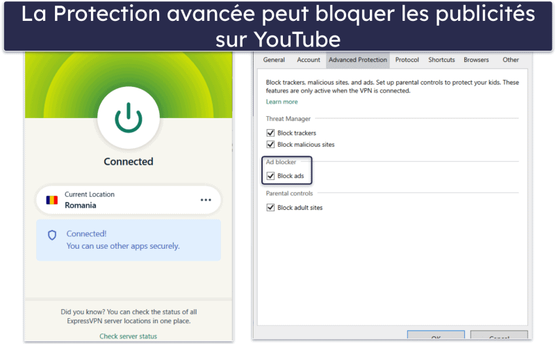 🥇1. ExpressVPN: Meilleur VPN pour YouTube