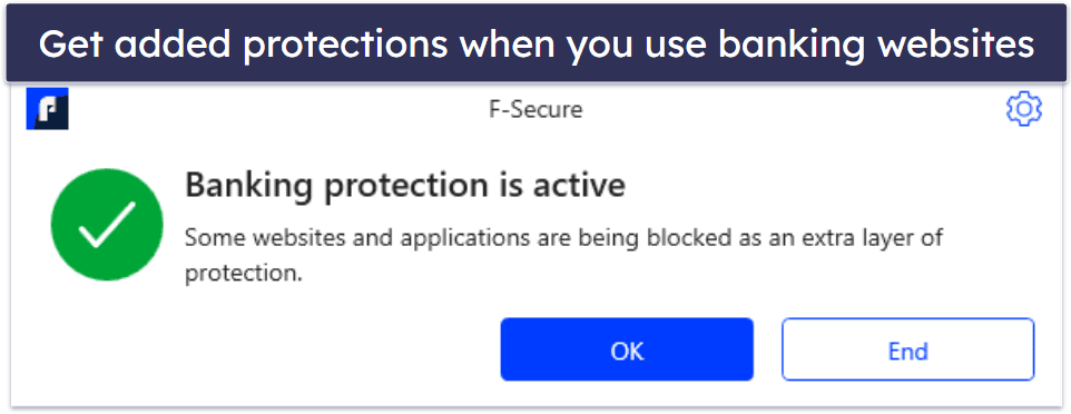 F-Secure Security Features — Good Range of Security Features + Great Web Protections