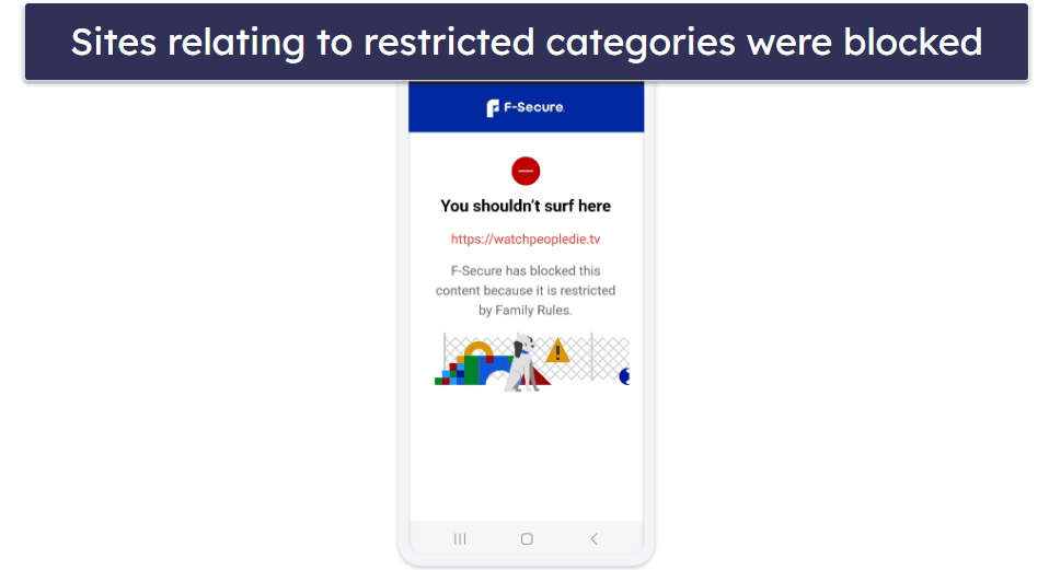 F-Secure Security Features — Good Range of Security Features + Great Web Protections