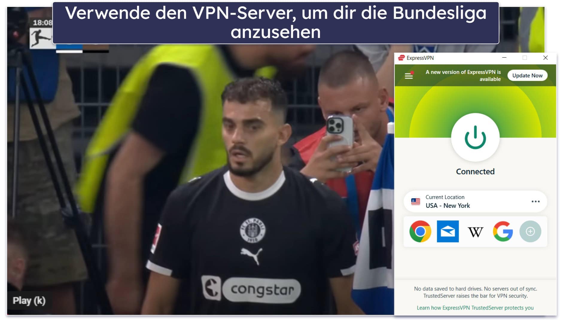 So kannst du dir die Bundesliga in den USA auf verschiedenen Geräten ansehen