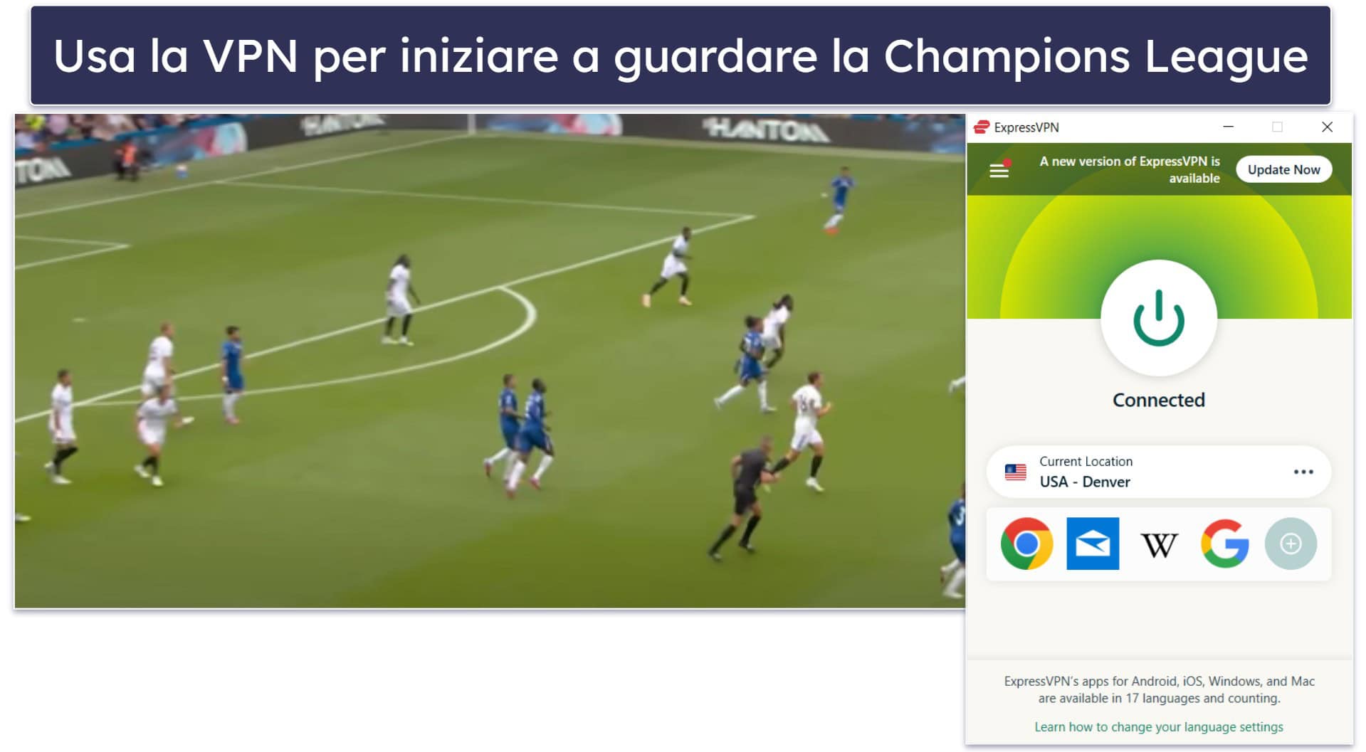 Come guardare la Champions League su qualsiasi dispositivo