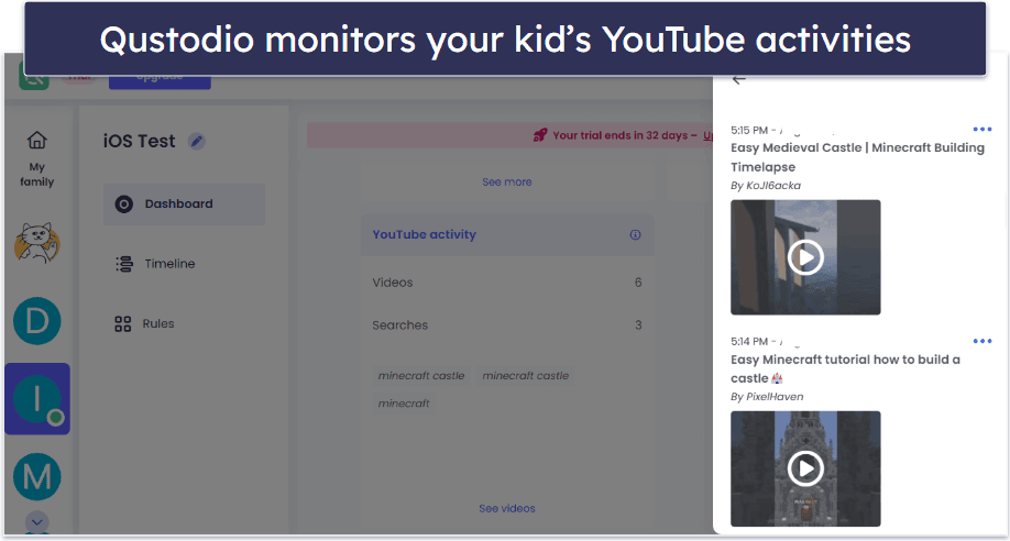 Qustodio Features — Great Filtering, Scheduling &amp; Reports (Plus YouTube Monitoring)
