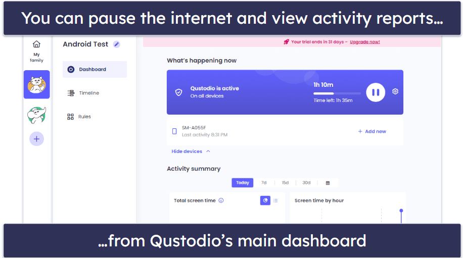 Qustodio Ease of Use — Very User-Friendly (Even if You’re Not Tech-Savvy)