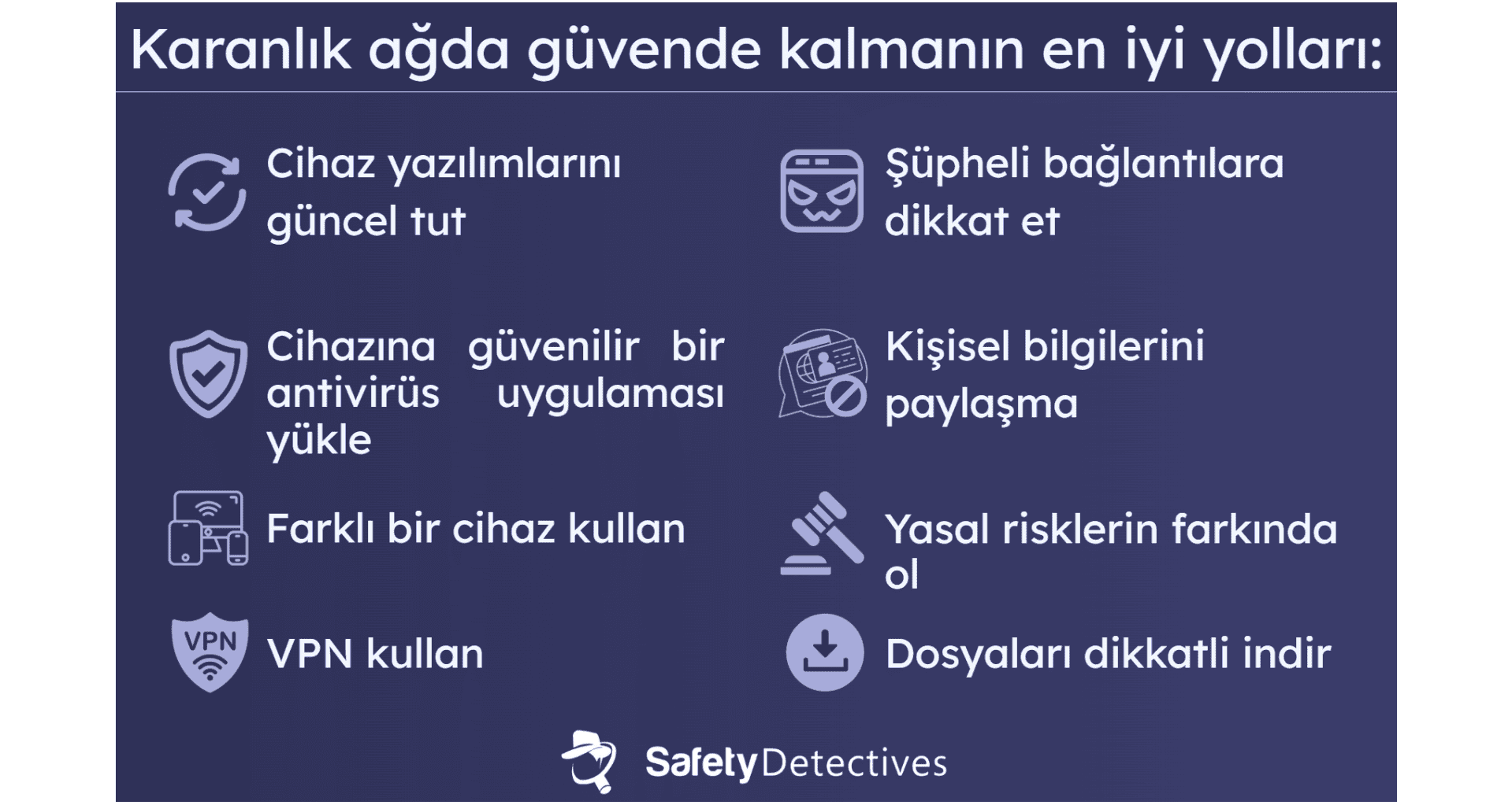 Karanlık Ağda Güvende Kalmanın Yolları