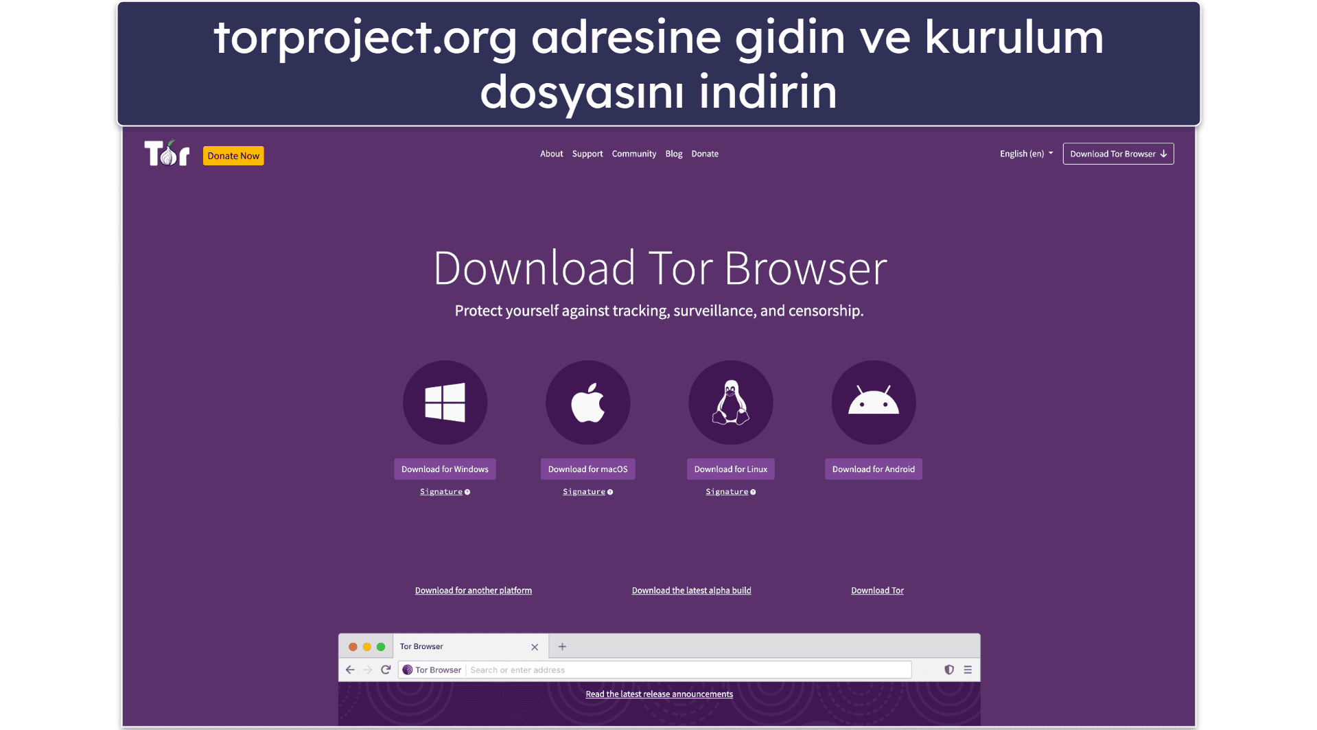 Karanlık Ağa Masaüstünden Nasıl Erişilir