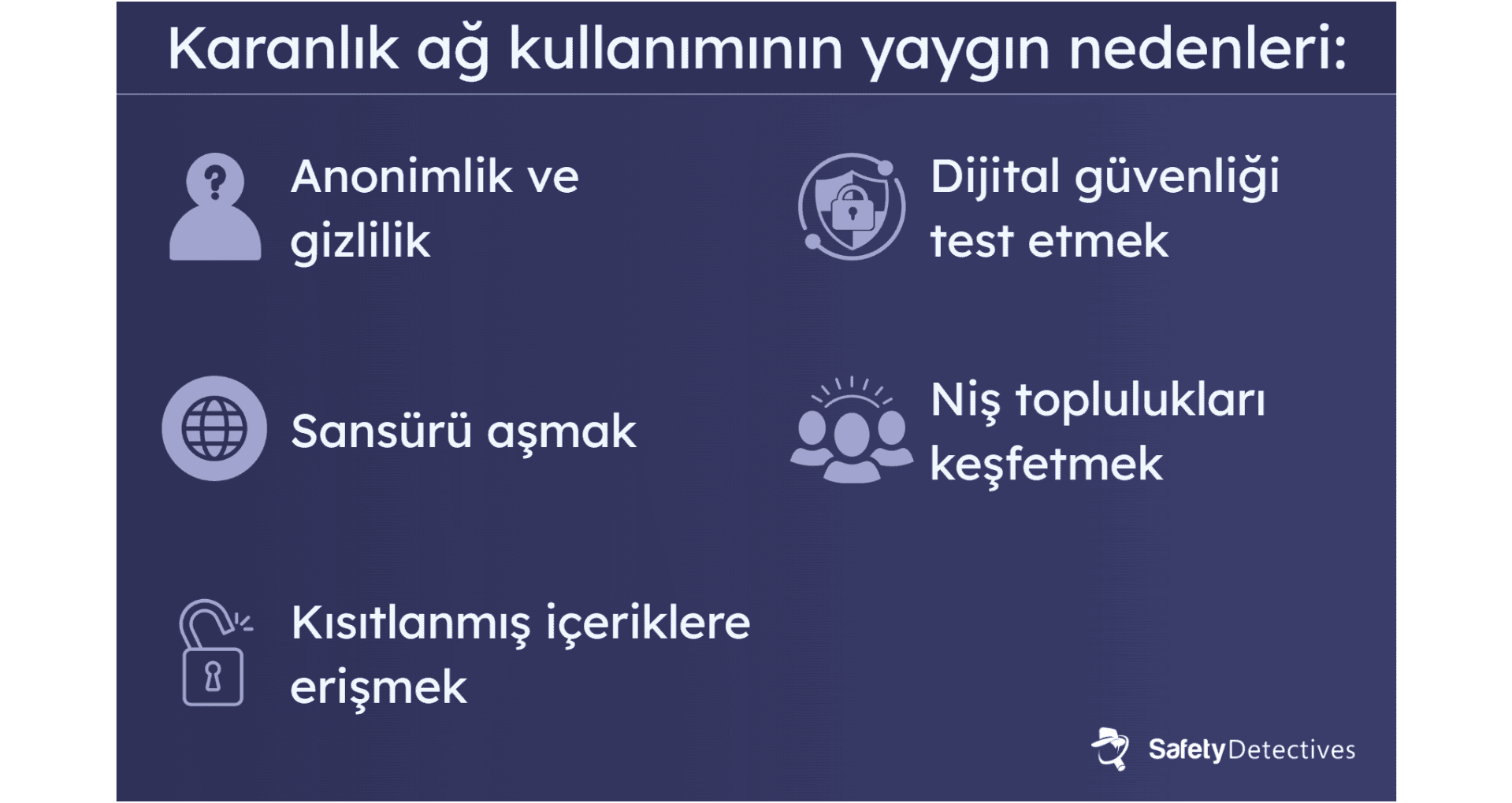 İnsanlar Neden Karanlık Ağı Kullanıyor?