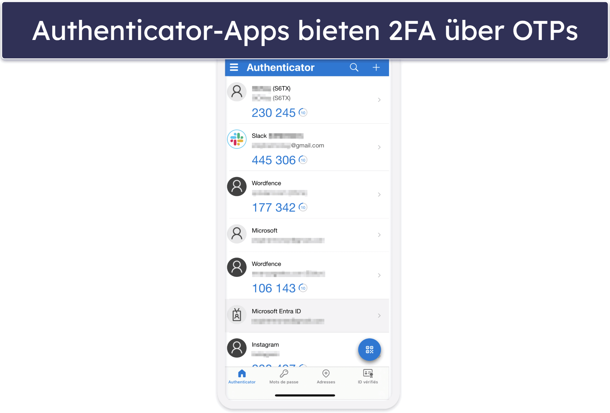 Welche Optionen gibt es für die 2FA?