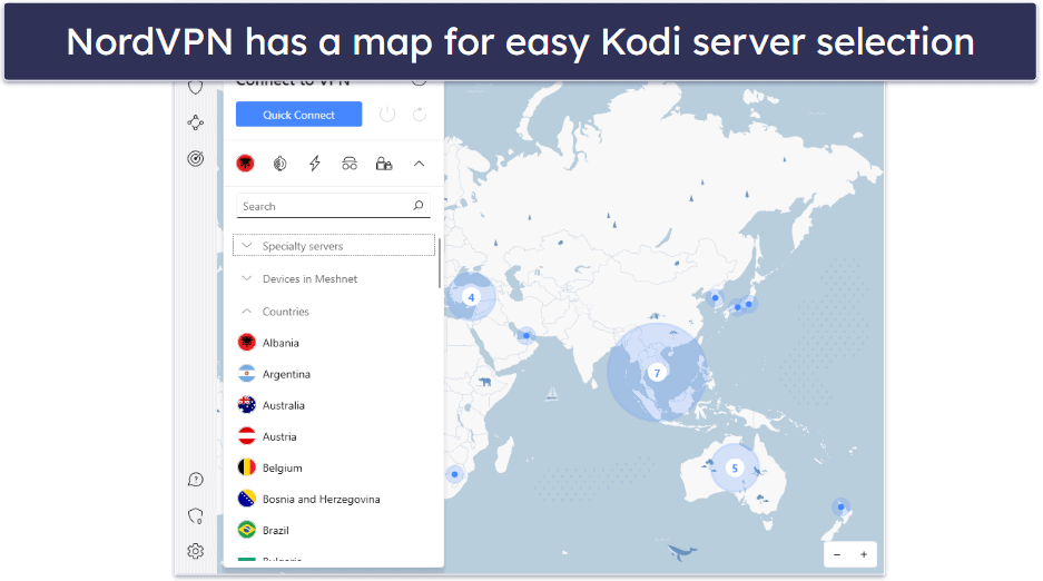 🥉3. NordVPN — Advanced Security Features for Kodi & Malware Scanner