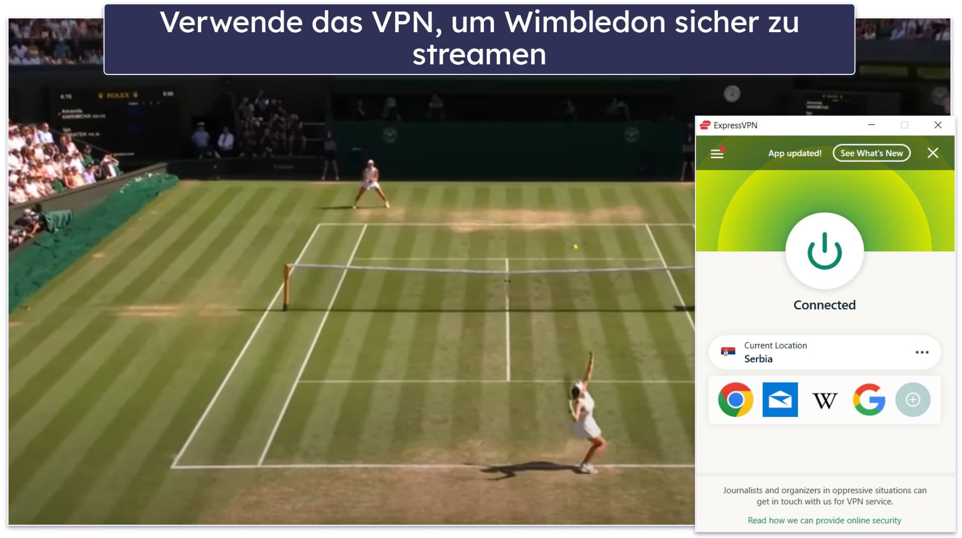 So kannst Du Wimbledon auf jedem Gerät ansehen
