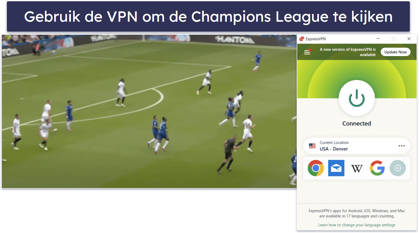 De Champions League kijken op elk apparaat