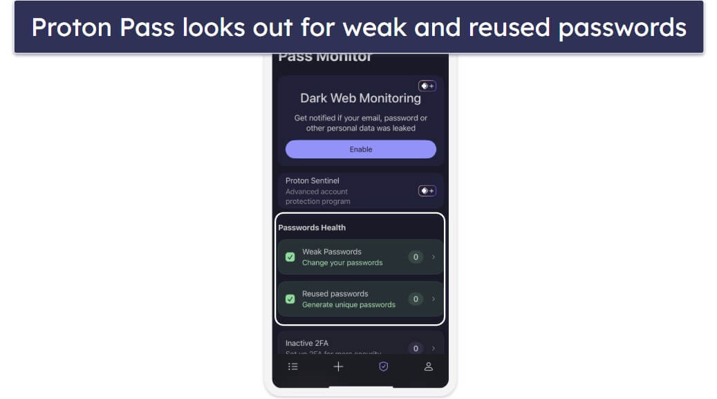 🥇1. Proton Pass — A Free Plan Full of Premium Features