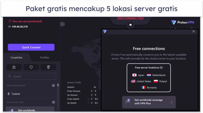 6. Proton VPN: Paket Gratis Terbaik untuk Nonton Film Porno