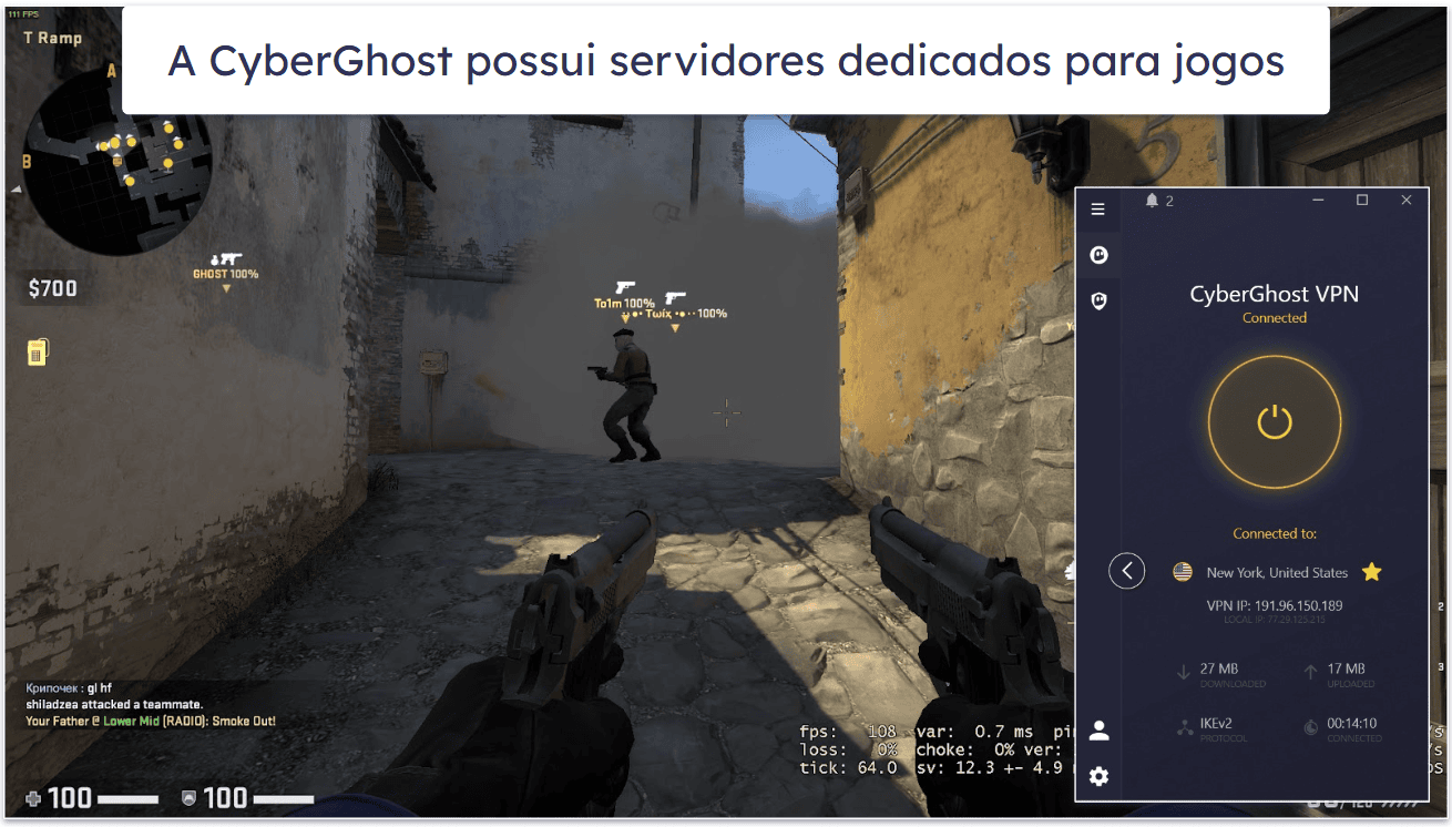 Jogos: A CyberGhost VPN é a melhor opção
