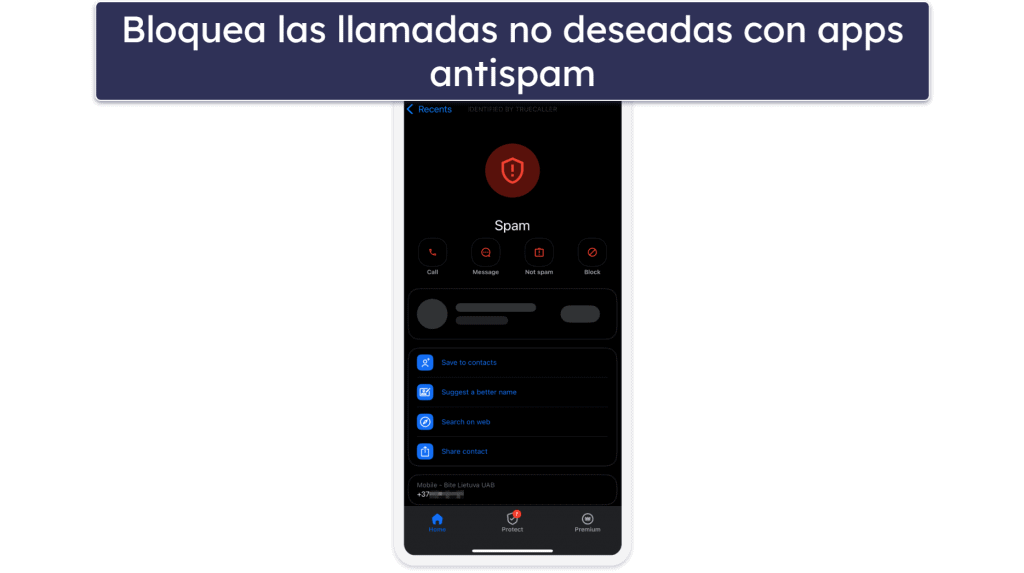 Otras formas de bloquear las llamadas de spam