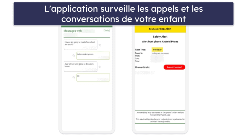 Fonctionnalités de MMGuardian — Tous les éléments de base, plus quelques extras uniques